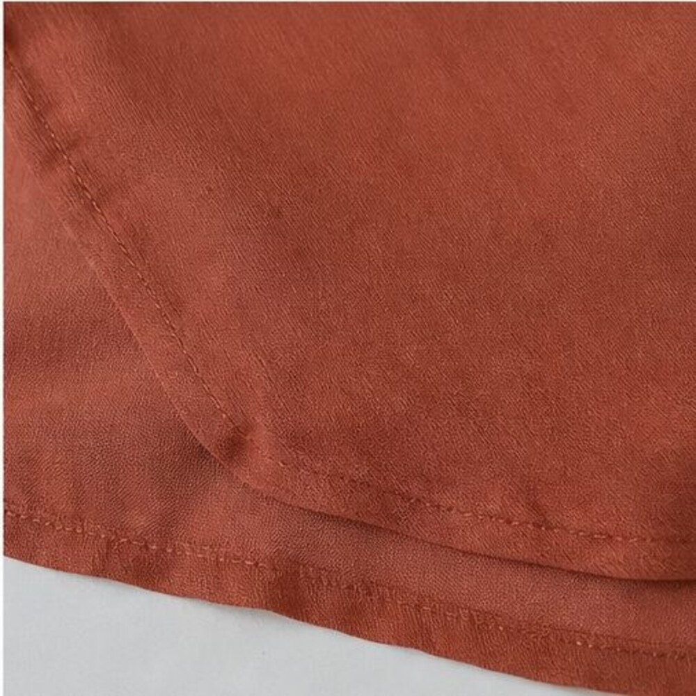 Rust Button Blouse - Picture 6 of 6